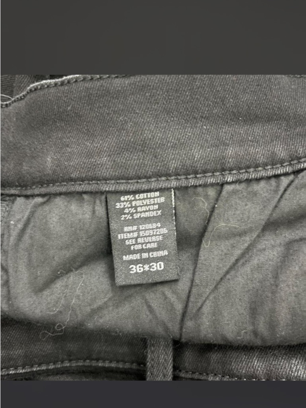 HT Denim Stinger Jeans 36x30 Black Gothic Patch Distressed Streetwear punk - Picture 8 of 9